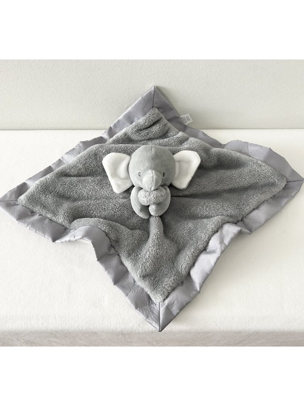 CARTER’S Just One You Elephant Lovey Plush Baby Security Blanket Gray Polka Dot